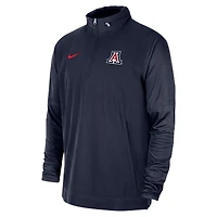 Veste à capuche demi-zip Nike pour homme, bleu marine, Arizona Wildcats 2023 Coach