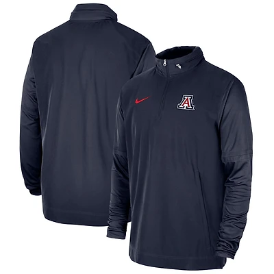 Veste à capuche demi-zip Nike pour homme, bleu marine, Arizona Wildcats 2023 Coach
