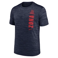 T-shirt Nike bleu marine Arizona Wildcats 2024 Sideline Velocity Dri-FIT pour homme