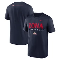 T-shirt Nike Dri-FIT bleu marine pour homme, Arizona Wildcats 2025 Courtside Legend Basketball
