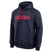 Men's Nike Navy Arizona Wildcats 2025 Courtside Basketball Practice Raglan Dri-FIT Hoodie