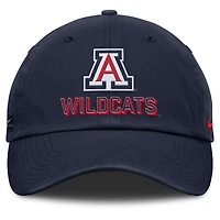 Casquette ajustable Nike bleu marine Arizona Wildcats 2025 On-Field Club pour homme