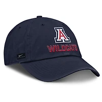 Casquette ajustable Nike bleu marine Arizona Wildcats 2025 On-Field Club pour homme