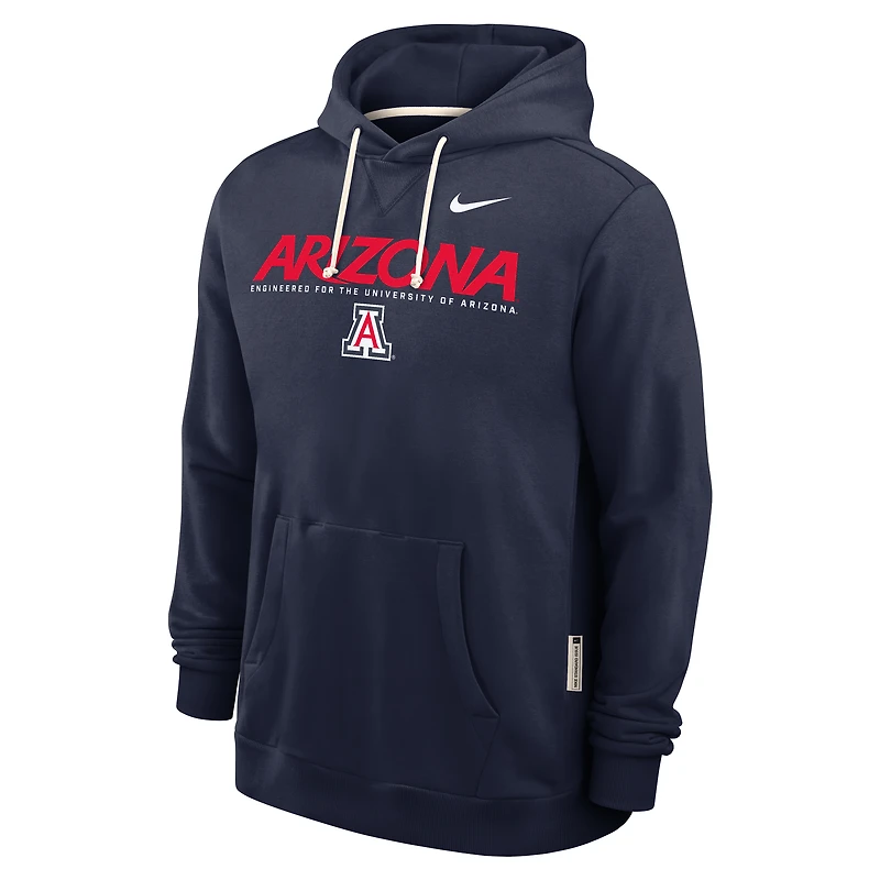 Men's Nike Navy Arizona Wildcats 2025 Sideline Standard Issue Dri-FIT Hoodie