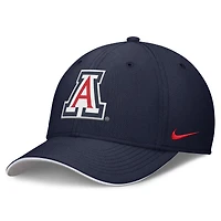 Casquette Nike Flex bleu marine Arizona Wildcats 2026 Dugout Coaches Dri-FIT Rise Swoosh pour homme