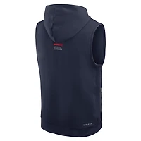 Men's Nike  Navy Arizona Wildcats 2026 Sideline Sleeveless Dri-FIT Hoodie