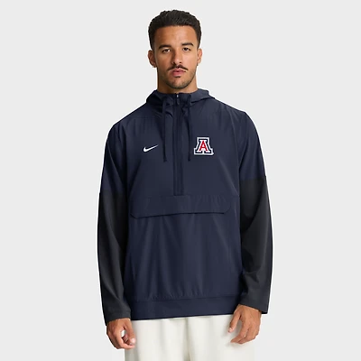 Veste à capuche Nike bleu marine Arizona Wildcats demi-zip pour homme