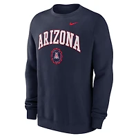 Sweat-shirt à capuche Nike bleu marine Arizona Wildcats Arched Seal pour homme
