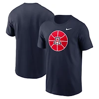 T-shirt de basket-ball Nike bleu marine avec logo Arizona Wildcats pour homme