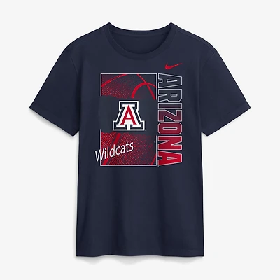 T-shirt de basketball Nike Refresh bleu marine pour homme, Arizona Wildcats