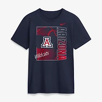 T-shirt de basketball Nike Refresh bleu marine pour homme, Arizona Wildcats