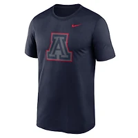 T-shirt Nike bleu marine Arizona Wildcats pour homme avec logo Legend Performance