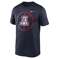 T-shirt Nike bleu marine Arizona Wildcats Legend Basketball Icon Performance pour homme