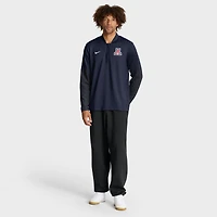 Pull Nike bleu marine Arizona Wildcats One Goal Performance à demi-zip pour homme