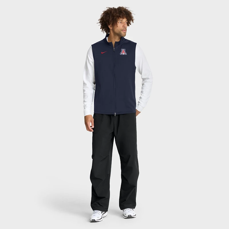 Gilet Nike bleu marine Arizona Wildcats Primetime Victory Performance à fermeture éclair intégrale pour homme