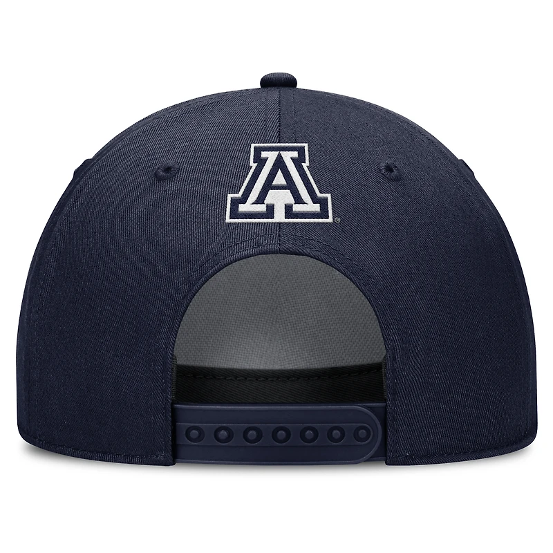 Casquette ajustable Nike Navy Arizona Wildcats Rise Campus pour homme