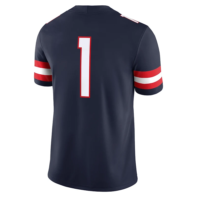 Men's Nike #1 Navy Arizona Wildcats Game Jersey