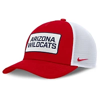 Casquette ajustable Nike rouge/blanche Arizona Wildcats 2025 On-Field Rise Patch Trucker pour homme