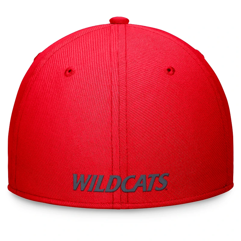 Casquette Nike rouge Arizona Wildcats 2024 On-Field Swoosh Flex pour homme