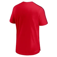 Haut Nike rouge Arizona Wildcats 2024 Sideline Coach Performance pour homme