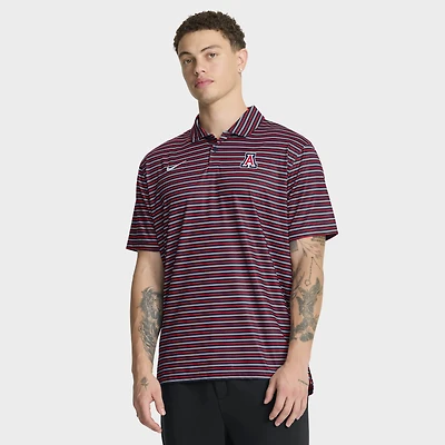 Men's Nike Red Arizona Wildcats 2025 Coaches Premium Tour Stripe Dri-FIT Polo