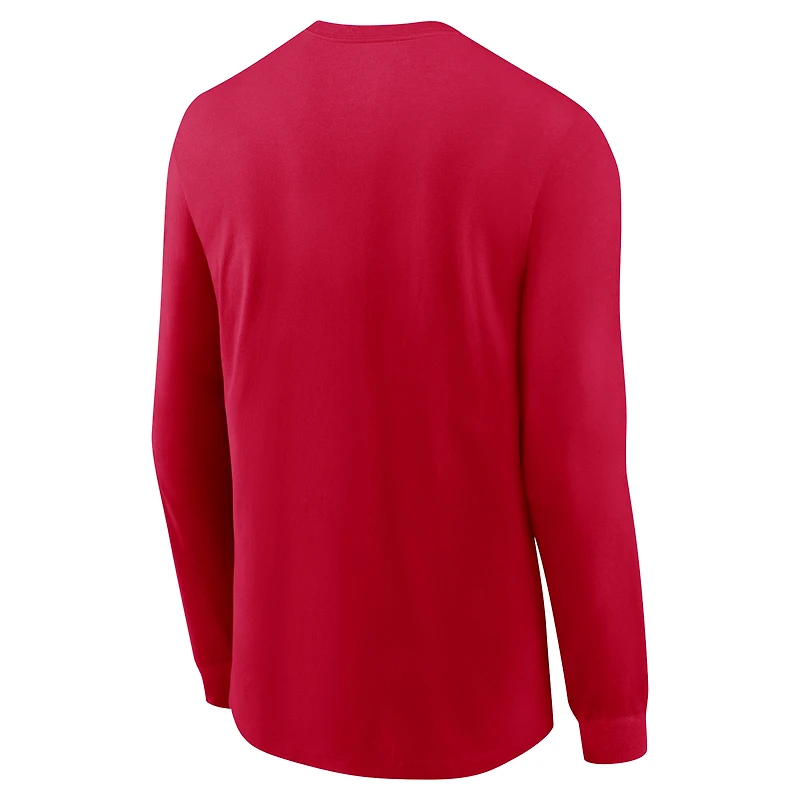 Men's Nike  Red Arizona Wildcats Basketball Icon Two-Hit Long Sleeve T-Shirt