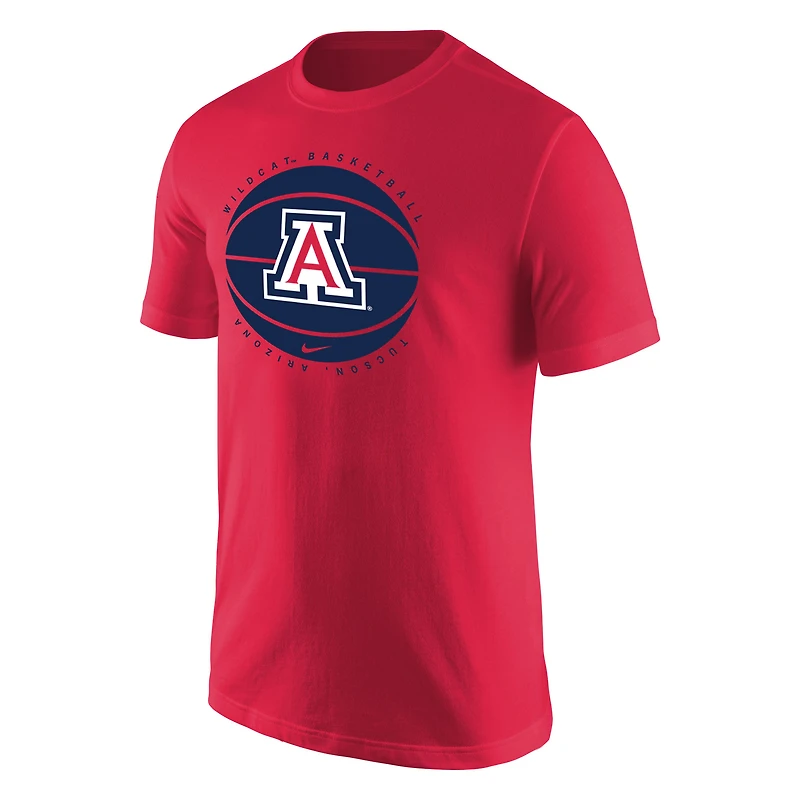 T-shirt Nike rouge avec logo de basket-ball des Wildcats l'Arizona pour homme