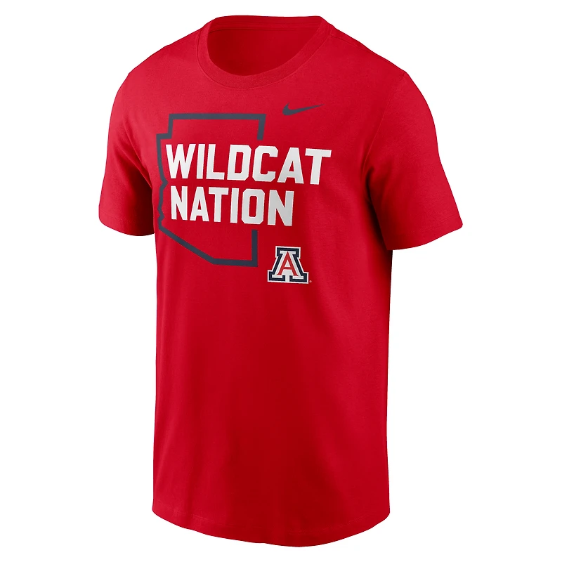 T-shirt Nike rouge Arizona Wildcats Campus Local pour homme