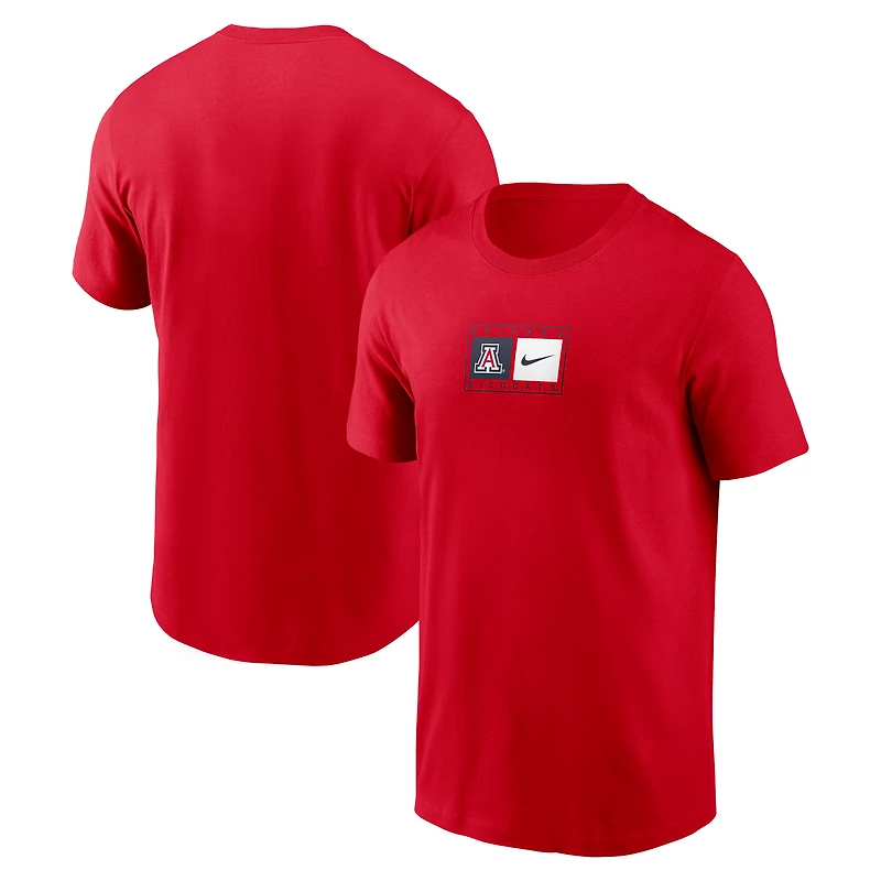 T-shirt Nike rouge pour homme avec logo Swoosh des Wildcats de l'Arizona