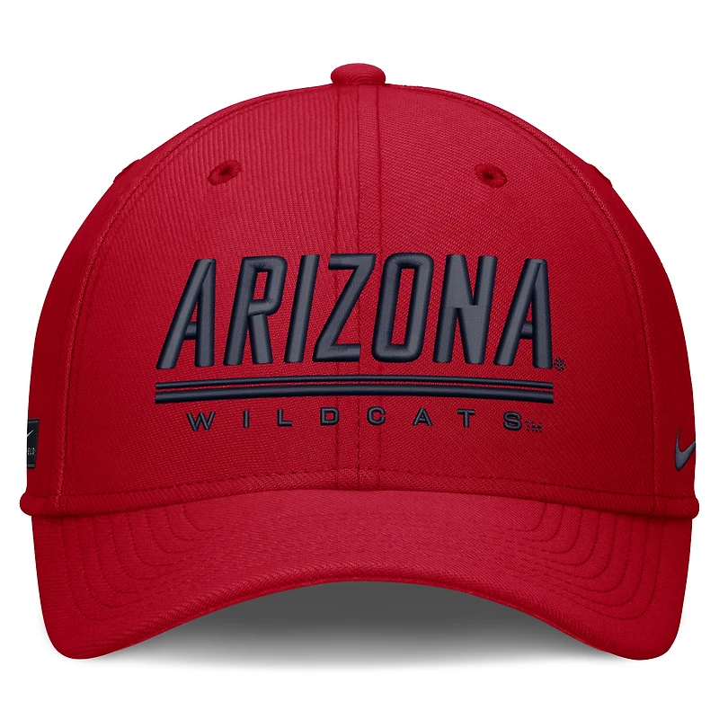Casquette Nike rouge Arizona Wildcats Game Day Rise Swooshflex pour homme