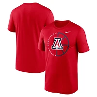T-shirt de performance Nike Legend Basketball Icon pour homme, rouge, Arizona Wildcats