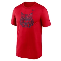 T-shirt Nike rouge avec logo alternatif des Wildcats de l'Arizona pour hommes