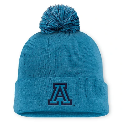 Men's Nike Turquoise Arizona Wildcats Primetime Peak Campus Cuffed Knit Hat with Pom