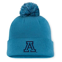 Men's Nike Turquoise Arizona Wildcats Primetime Peak Campus Cuffed Knit Hat with Pom
