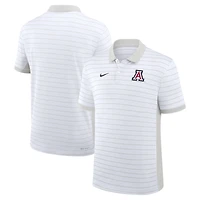 Men's Nike White Arizona Wildcats 2025 Early Season Coaches Sideline Victory Stripe Dri-FIT Polo