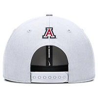 Men's Nike White Arizona Wildcats 2025 Sideline Rise Practice Adjustable Hat