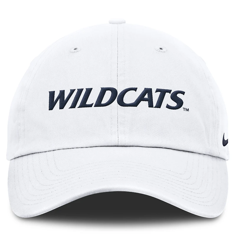 Casquette ajustable Nike blanche Arizona Wildcats Core Club Mascot Wordmark pour homme