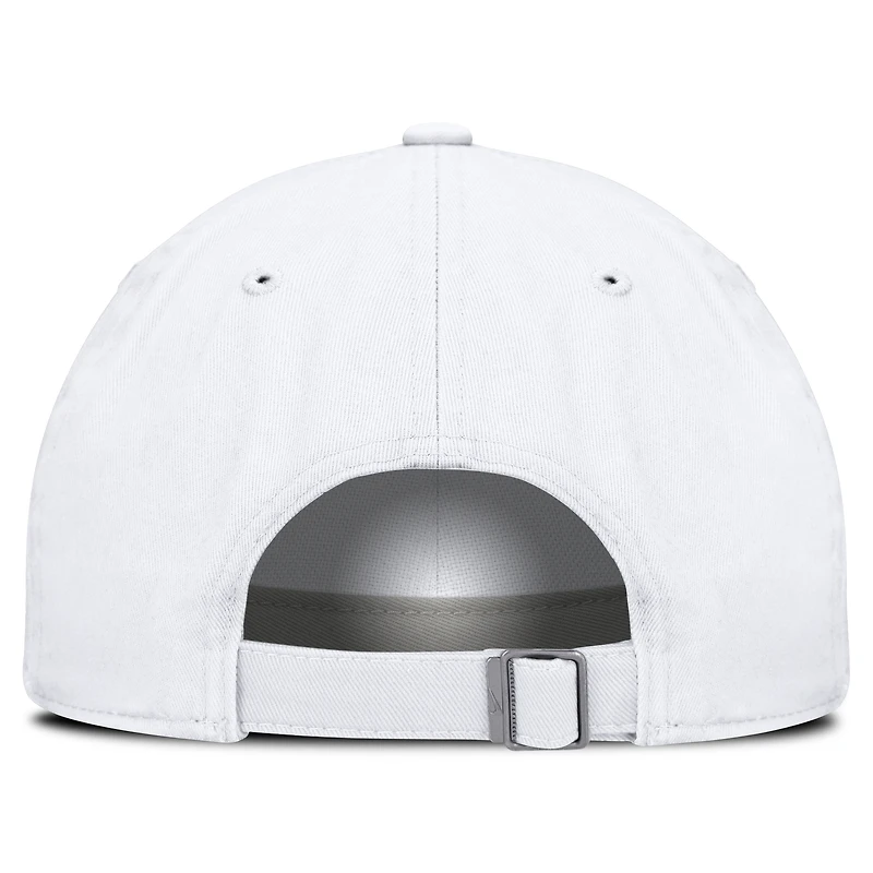 Casquette ajustable Nike blanche Arizona Wildcats Core Club Mascot Wordmark pour homme