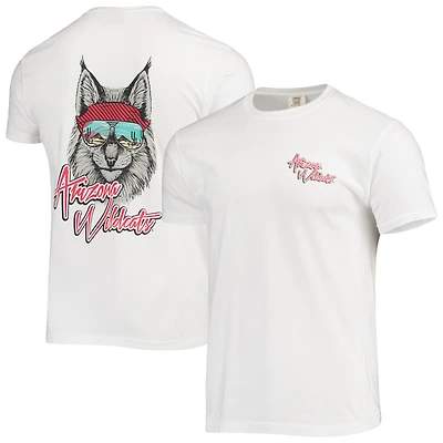 T-shirt bandana mascotte des Wildcats de l'Arizona blanc pour homme