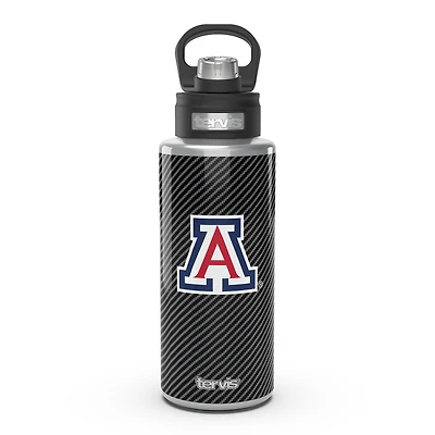 Tervis Wildcats de l'Arizona 32oz. Bouteille d'eau à large goulot en fibre de carbone