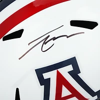 Casque réplique Riddell blanc Speed ​​autographié par Tetairoa McMillan, joueur des Arizona Wildcats