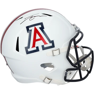 Casque réplique Riddell blanc Speed autographié par Tetairoa McMillan, joueur des Arizona Wildcats