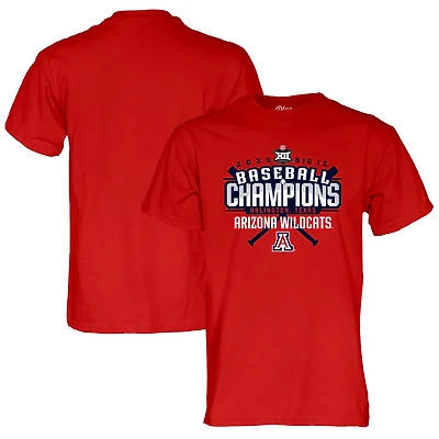 T-shirt unisexe bleu 84 rouge des Wildcats de l'Arizona, champions du tournoi baseball Big 12 2025