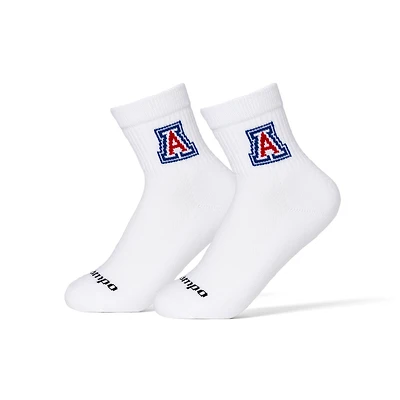 Chaussettes unisexes Del Campo blanches Arizona Wildcats mi-longues