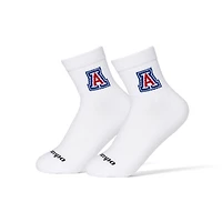 Chaussettes unisexes Del Campo blanches Arizona Wildcats mi-longues
