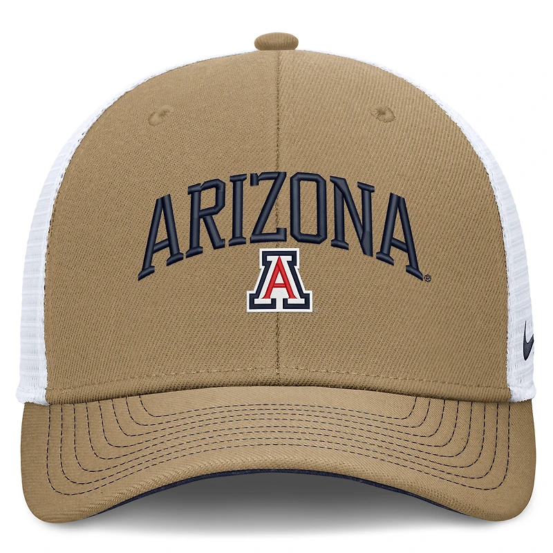 Unisex Nike  Navy/White Arizona Wildcats Primetime Arched Trucker Adjustable Hat