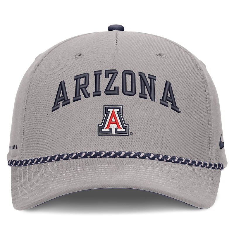 Unisex Nike Gray Arizona Wildcats Primetime Rise Rope Adjustable Hat