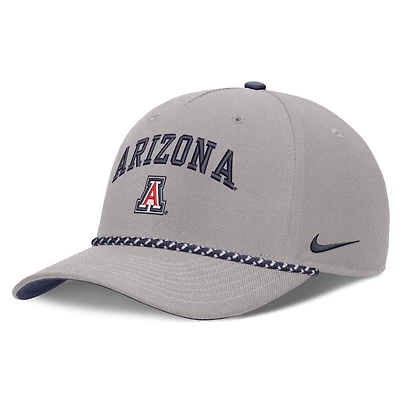 Unisex Nike Gray Arizona Wildcats Primetime Rise Rope Adjustable Hat