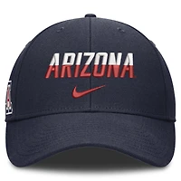 Casquette unisexe Nike bleu marine Arizona Wildcats 2026 On-Field Gameday Rise ajustable