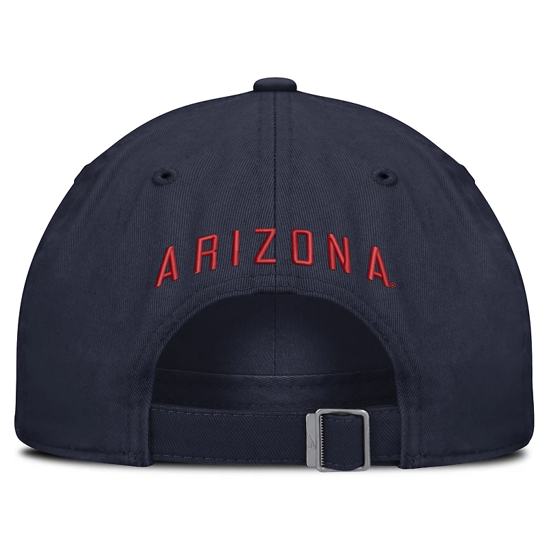 Casquette unisexe Nike Navy Arizona Wildcats Legacy Letter Club ajustable